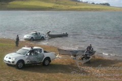 PMA apreende redes de pesca e pescado na represa de Chavantes