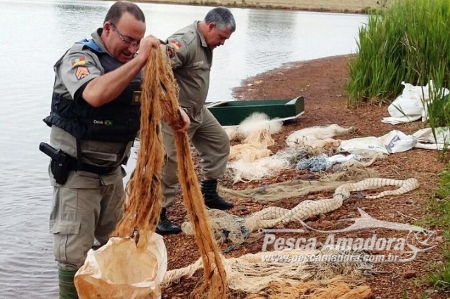 PMA apreende redes durante fiscalização contra a pesca ilegal na Piracema no RS
