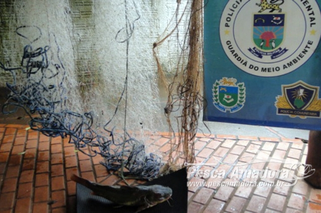 PMA apreende redes e pescado após denuncias de pesca predatória no rio Miranda-MS