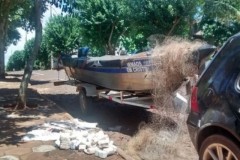 PMA apreende redes e pescado ilegal no Lago de Itaipu-PR