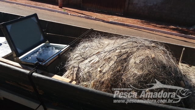 PMA aprende 1.500 metros de redes e 17 kg de pescado ilegal no Rio do Pântano (MS)