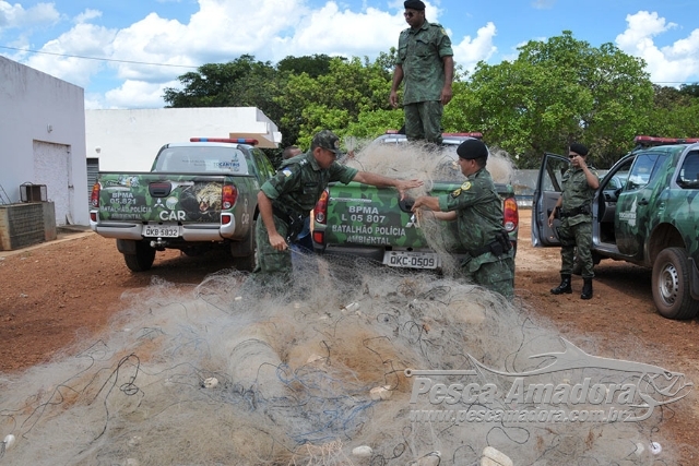 PMA destroi 27 mil metros de redes apreendidas durante a piracema em TO