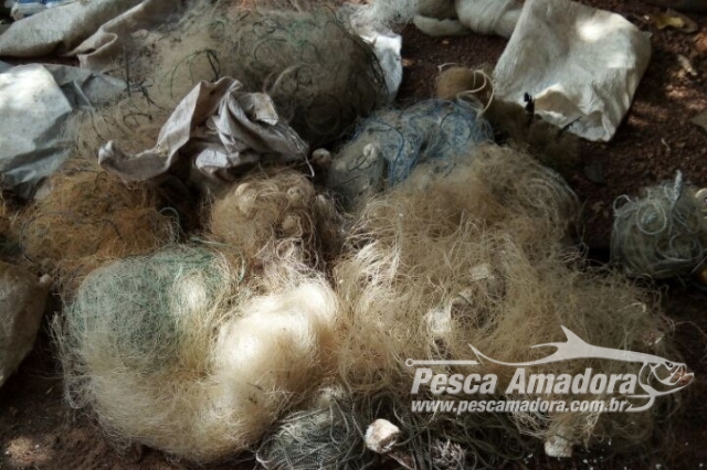PMA e Sema apreendem materiais de pesca predatória durante operação no Araguaia em MT
