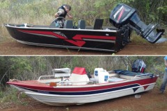 PMA encontra dois barcos abandonados na represa de Nova Ponte-MG Capa