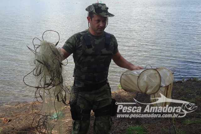 PMA flagra crimes ambientais em período de piracema no Rio Negro em SC