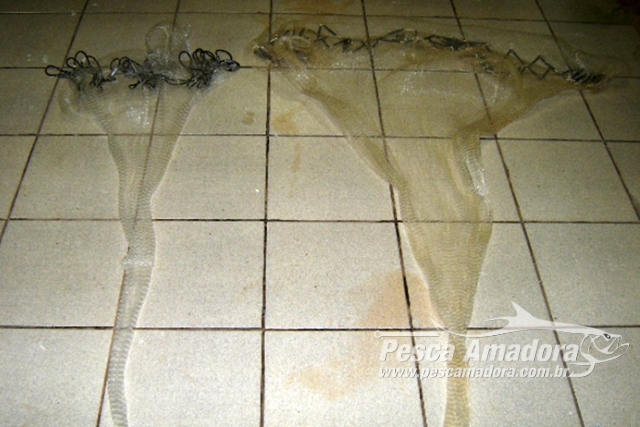 PMA flagra pesca ilegal e apreende duas tarrafas no Rio Inhumas-MS