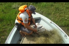 PMA flagra pesca ilegal e apreende redes e pescado no Rio Aracatuba-SP 2