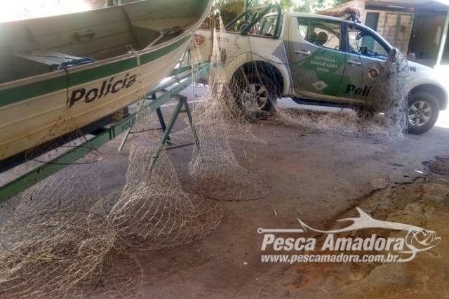 PMA flagra pesca ilegal no distrito de Cachoeira das Emas em Pirassununga (SP)