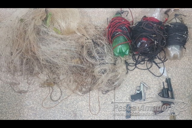 PMA prende dois por pesca predatória e porte ilegal de armas em MS