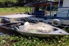 PMA recolhe 2.000 metros de redes irregulares do Rio Parana em Panorama-SP