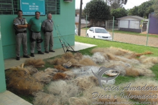 Patram apreende cerca de 2.000 M de redes de pesca no Rio Grande do Sul
