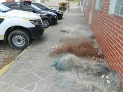 Patram encerra fiscalizazao no Rio Grande do Sul e apreende materiais ilegais de pesca