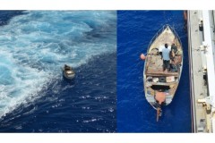 Pescador de Cabo Verde e resgatado em aguas brasileiras apos 53 dias a deriva no oceano