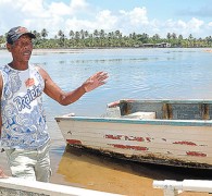 Pescador fala da mudança do Rio Joanes nos ultimos 50 anos