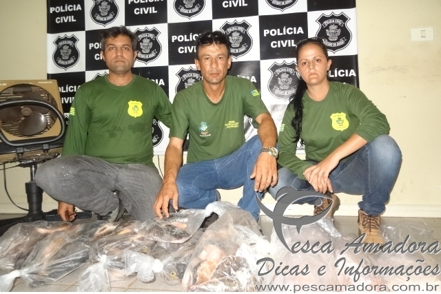 Policia Civil apreende pescado ilegal durante fiscalização em Goiás