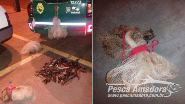 Polícia Ambiental autua quatro infratores por pesca ilegal no Rio Cambuta (PR)