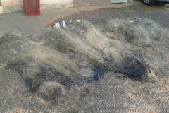 Redes apreendidas em Novo Horizonte-SP