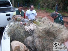 Redes apreendidas no Parana pelo IAP