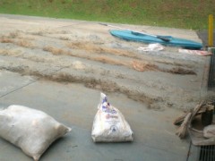 Redes de pesca apreendidas no Rio Ivai-PR