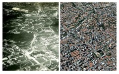 A avenida Sumaré e a Paulo VI, Vale do Rio Verde, antes e depois da urbanização dominar a região de Pinheiros