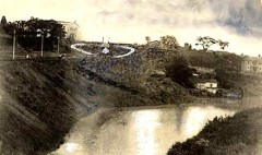 Este é o rio Verde, no início do século XX, atravessando a atual Cardeal Arcoverde