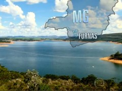 Lago de Furnas está em estado crítico (Foto: Fantástico - Rede Globo)