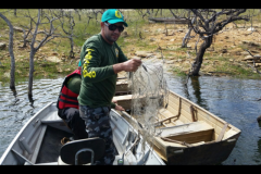 Secima apreende 31 redes e 37 kg de pescado ilegal na Serra do Facao-GO