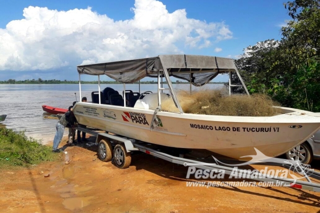 Semma apreende cerca de 6 km de redes ilegais no Rio Tocantins no Pará