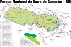 Serra da Canastra - Mapa do Parque
