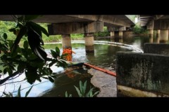 Vazamento de petroleo da Transpetro atinge rio Cubatao na Baixada Santista 2