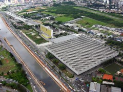 Vista aerea do complexo Anhembi na marginal Tiete