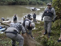 Operação Iracema Rio Uruguai  RS (Foto: Eduardo Rosa/Divulgação CABM)
