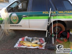 Policia ambiental do Paraná, faz apreensão e prende pescadores em Formosa do Oeste