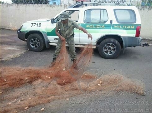 PMA prende homens por pesca predatória na Represa Capivara no PR