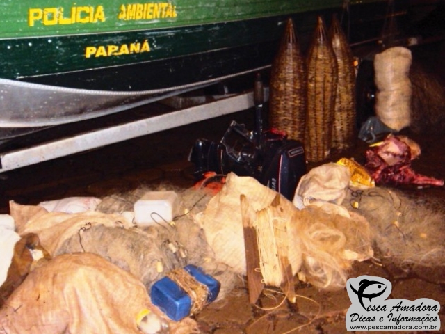 Polícia prende quatro homens acusados de pesca e caça predatória