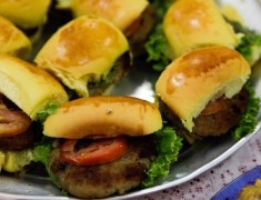 hamburger de tilapia na merenda