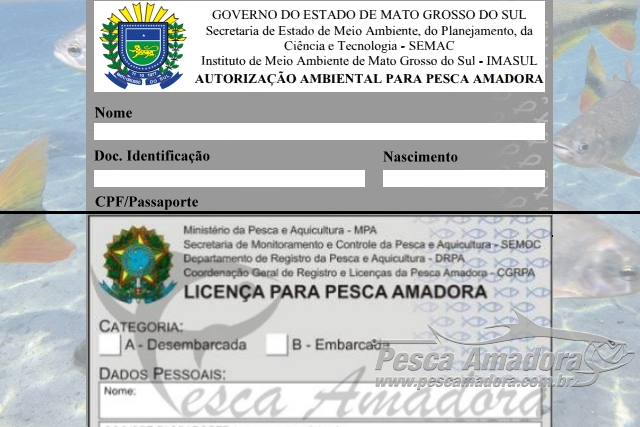 PMA reforça necessidade da licença de pesca nos rios do Estado do MS