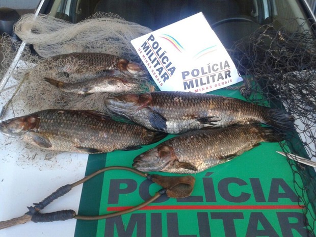 Três são presos por pesca ilegal em parque de Uberlândia-MG
