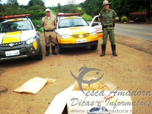 PMA e Policia Rodoviária apreendem 21 Kg de peixes no lago de Furnas em MG